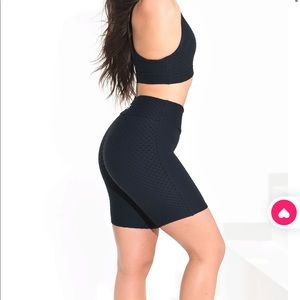 BBB Black croco shorts